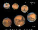 Multiple Views of Planet Mars at Opposition, 1995-2005