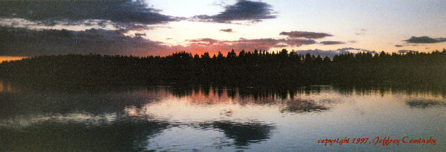 Sunset on Medicine Lodge Lake
